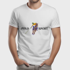 Polo Player T-Shirt – Horse Riding Sports Shirt – Equestrian Polo Gift for Men women – Horseback Rider Tee – Athletic Polo Match Design