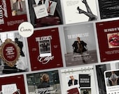Business Coach Instagram Templates | Bold Luxury Canva Bundle | Coaching Social Media Content (Instant Download)