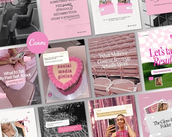 Canva Templates für Instagram, Instagram Post Templates, Social Media Account Templates