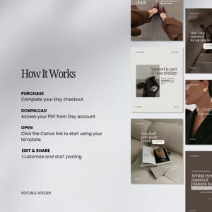 Virtual Assistant Instagram Templates, VA Content Bundle for Service Providers, Remote Work Social Media Templates image 8