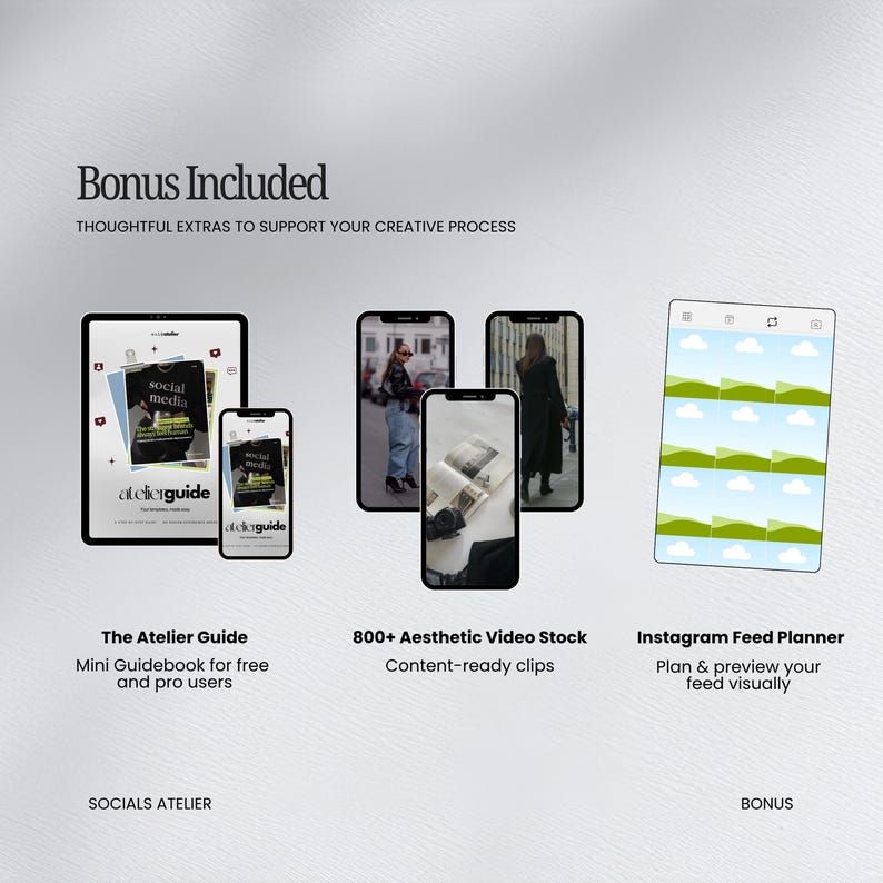 Canva-mallar för sociala medier, Instagram-inlägg för kursskapare, Modern Blue Content Kit bild 13