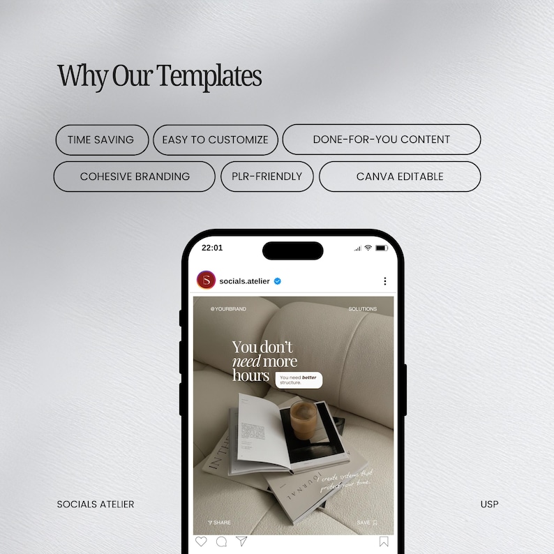 Virtual Assistant Instagram Templates, VA Content Bundle for Service Providers, Remote Work Social Media Templates image 10