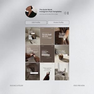 Virtual Assistant Instagram Templates, VA Content Bundle for Service Providers, Remote Work Social Media Templates image 2