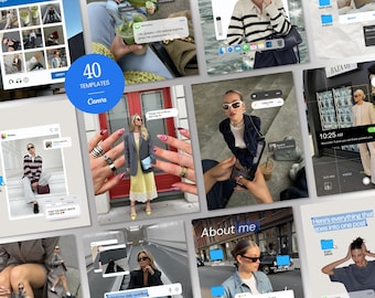Content Creator Instagram Templates, UGC Personal Branding Content, iOS Core Canva Social Media Kit