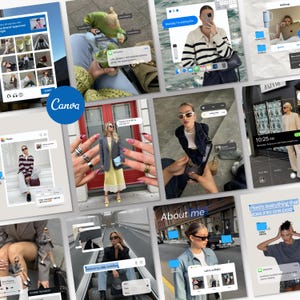 Modelli Instagram per creatori di contenuti / Post Canva modificabili per iOS Core (download immediato)