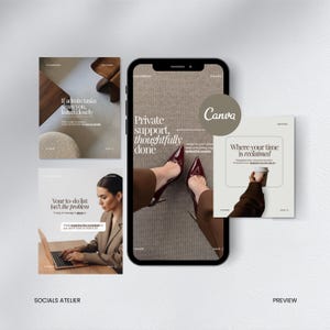 Virtual Assistant Instagram Templates, VA Content Bundle for Service Providers, Remote Work Social Media Templates image 11