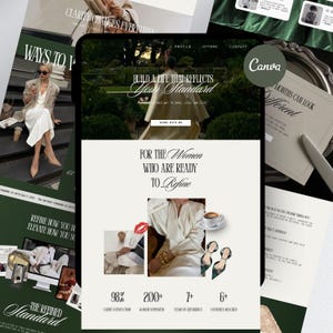 May include: A digital marketing graphic with the text "Build a life that reflects your standard" and "For the Women Who Are Ready to Refine." The image includes a woman in a white dress and a coffee cup.