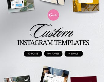 Custom Instagram Post Templates | Canva Editable Social Media Kit | Made to Order (Digital Download)