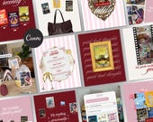 Bookstagram Templates for Book Lovers | Booktok Instagram Posts | Bookish Canva Social Media Kit