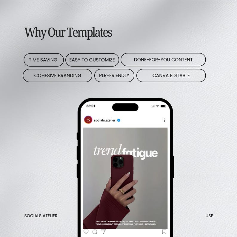 Business Coach Instagram Templates, Burgundy Editorial Coaching Content Bundle, Course Creator Social Media Posts image 10