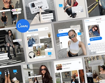 iOS Core Instagram Templates | Editable Canva Posts for Content Creators | Social Media Manager Bundle