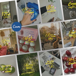 Content Creator Instagram Post, Canva Social Media Bundle for UGC Influencers, Instant Download