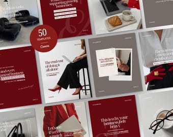 Virtual Assistant Canva Templates, VA Marketing Instagram Posts, Remote Work Social Media Content Bundle