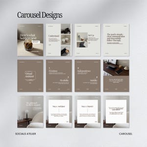 Virtual Assistant Instagram Templates, VA Content Bundle for Service Providers, Remote Work Social Media Templates image 5