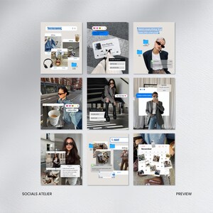 iOS Core Instagram Templates | Editable Canva Posts for Content Creators | Social Media Manager Bundle image 10