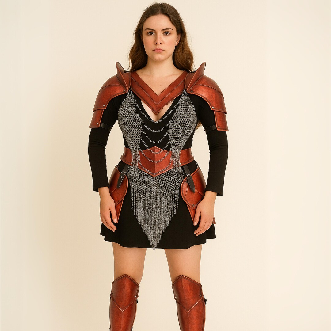 Medieval Lady LARP Armor for Halloween, Renaissance Fair & Cosplay ...
