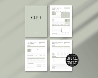Monitoraggio dei progressi del tirzepatide / Registro delle iniezioni di GLP1 per la perdita di peso / Monitoraggio giornaliero, settimanale e mensile delle abitudini / Registro degli effetti collaterali