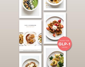 GLP-1-frukostreceptkokbok för semaglutid | Proteinrika morgonmåltider | Skonsam viktminskningsstöd i PDF-format