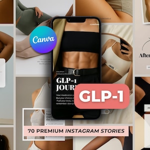GLP-1 Social Media Story Template for Weight Loss, Tirzepatide Tips, Instagram Posts, Fat Loss Ideas, Instagram Fat Loss Strategies