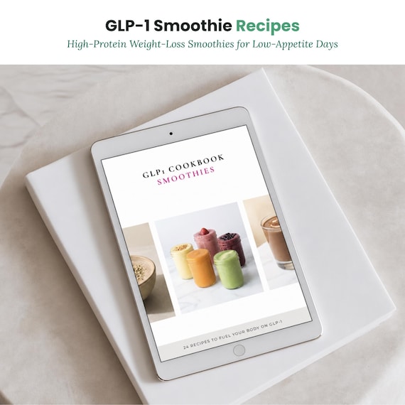 GLP-1 Smoothie Recipes High Protein Printable Cookbook Instant Download