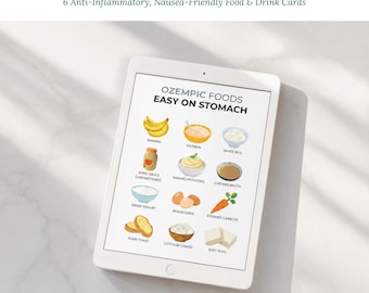 GLP-1 Diet Food List Printable | Eat/Avoid Chart PDF | Instant Weight Loss Support Guide