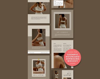 GLP-1-flygbladsmall | Med Spa-flygblad för viktminskning Canva-mall | Patientutbildning GLP1-flygblad | Klinikmarknadsföring i sociala medier