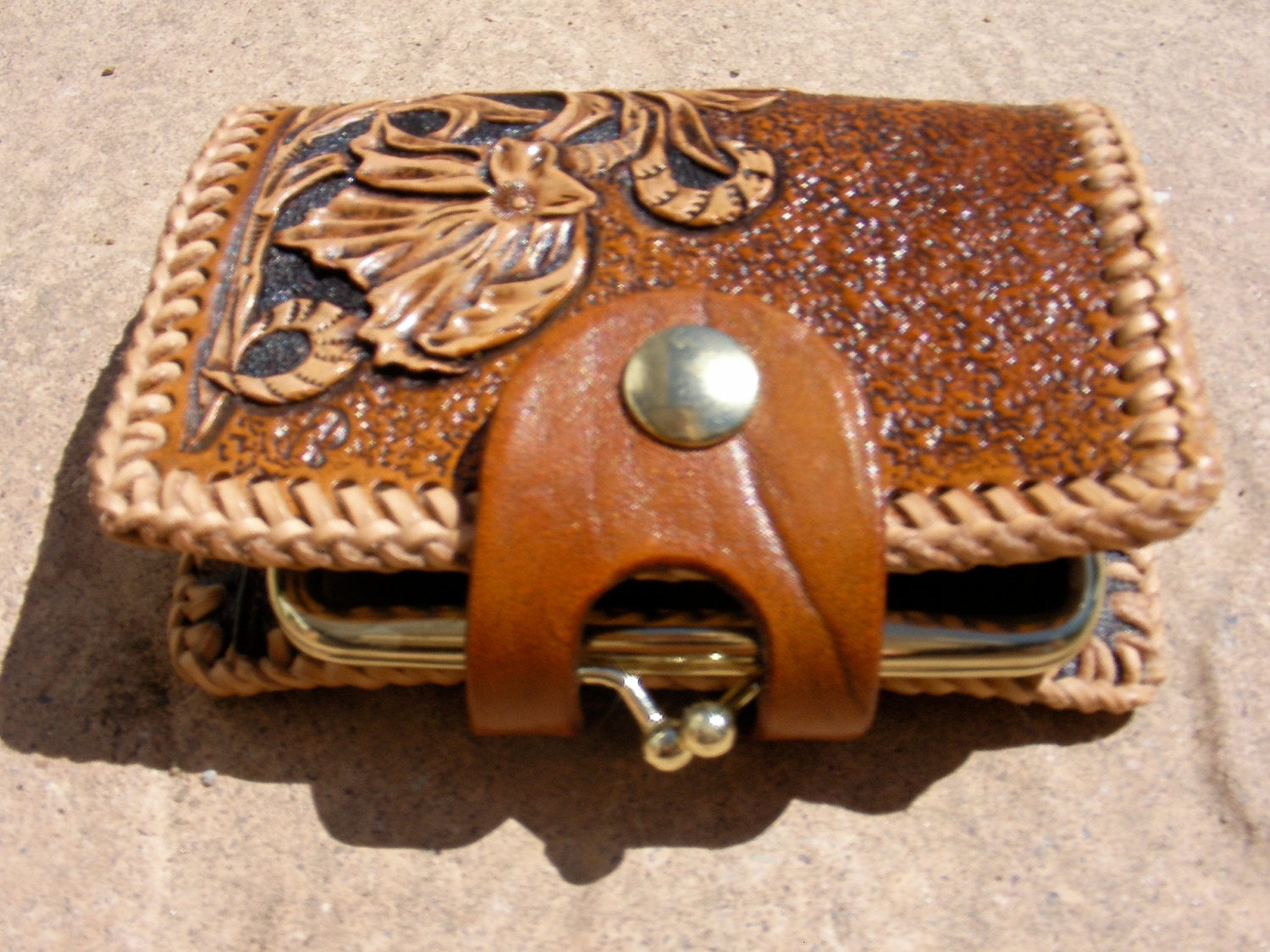 Leather Wallet Women's / Western / Clutch Wallet / Custom | Etsy