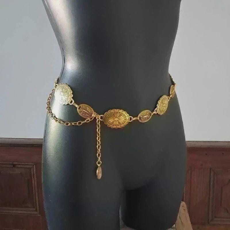 Ingrosso cintura di moda accessori in lega di metallo cinturino a catena per cin