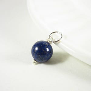 CLEARANCE - LG - Wire Wrap Lapis Lazuli Pendant - Navy Blue Lapis Lazuli Jewelry - Dark Blue Pendant - Natural Gemstone Pendant