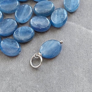 Natural Chatoyant Blue Kyanite Pendant SemiPrecious Gemstone Jewelry Add to Keychain Purse Charms Real Crystals and Stones image 1