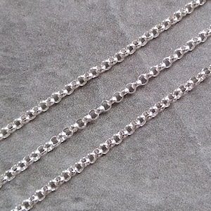 1.5mm MEDIUM ROLO - Anklet Bracelet Chain - Petite to Plus - Sterling Silver Jewelry for Women - Interchangeable Delicate Chain for Charms