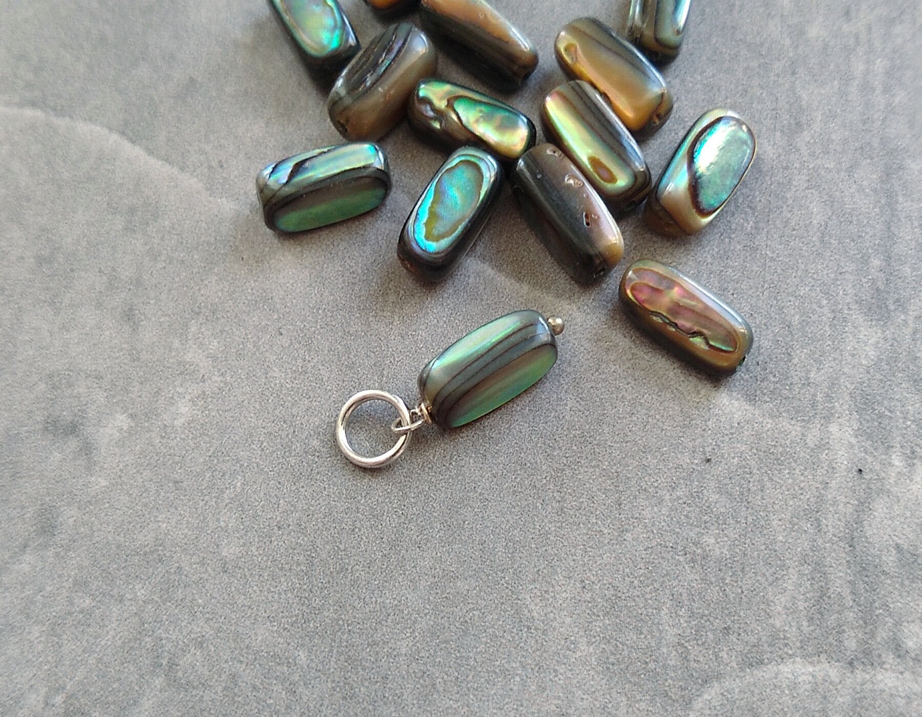 Natural Abalone Shell Cone Shell Pendentif Perles Collier fait main Bijoux EA189 Natural Abalone Shell Cone Shell Pendentif Perles Collier fait main Bijoux EA189
