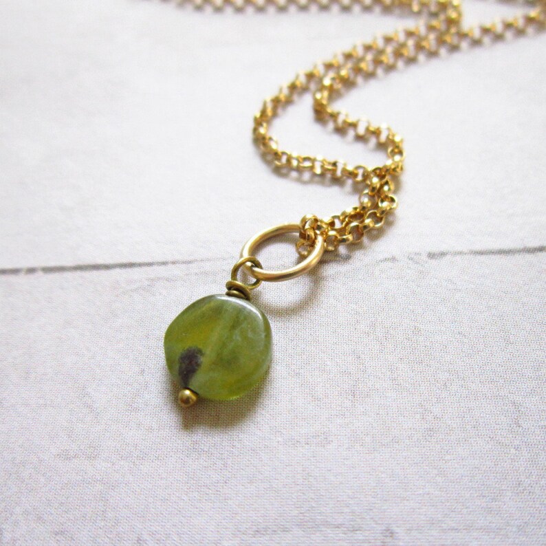 Apple Green Jade Pendant Genuine Jewelry Sterling Silver Charms 14k Gold Filled Small Justdangles