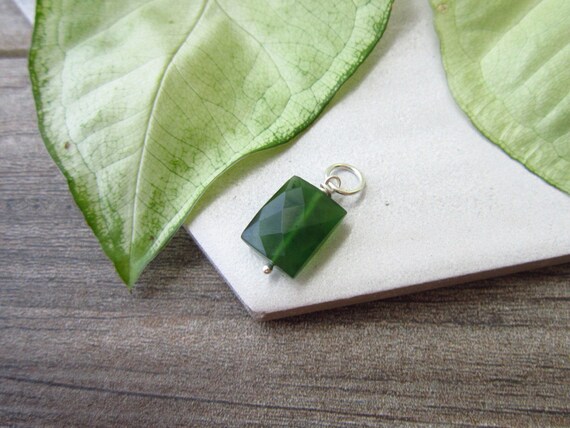 dark green jade pendant