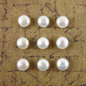 M White Pearl Encanto de perlas de agua dulce Colgante de piedra de nacimiento de junio Joyería genuina de piedra de nacimiento de perlas Encantos de plata de ley imagen 6