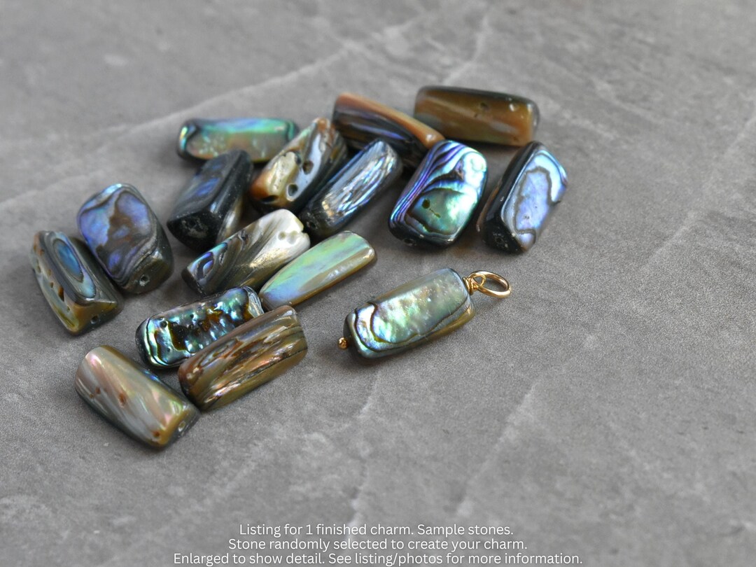 L - Natural Abalone Shell Pendant - Create Your Necklace, Bracelet ...