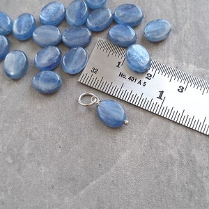 Natural Chatoyant Blue Kyanite Pendant SemiPrecious Gemstone Jewelry Add to Keychain Purse Charms Real Crystals and Stones image 3