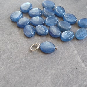 Natural Chatoyant Blue Kyanite Pendant SemiPrecious Gemstone Jewelry Add to Keychain Purse Charms Real Crystals and Stones image 2