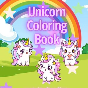 Unicorn Coloring Book A Magical Digital Activity Book for Kids Ages 3–6  30 Fun Pages PDF  Instant Download