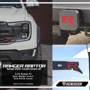 Ford Next gen Ranger Raptor Badges Combo set ( European models  25+ )