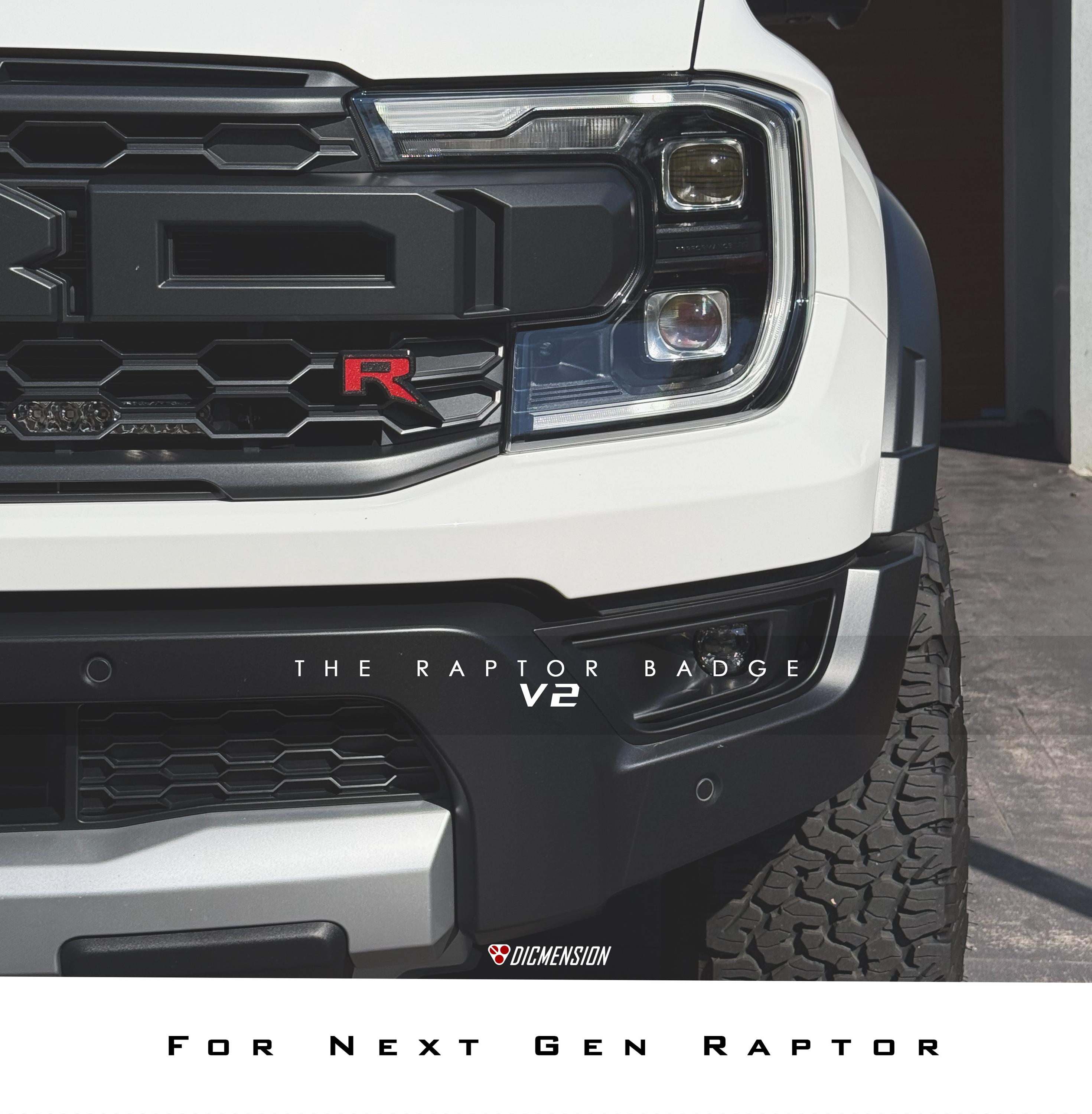 Ford Ranger Raptor R Badges Ford Next-gen Ranger Raptor R Logo 3D Badge (2 Tone Out-trim) - Etsy