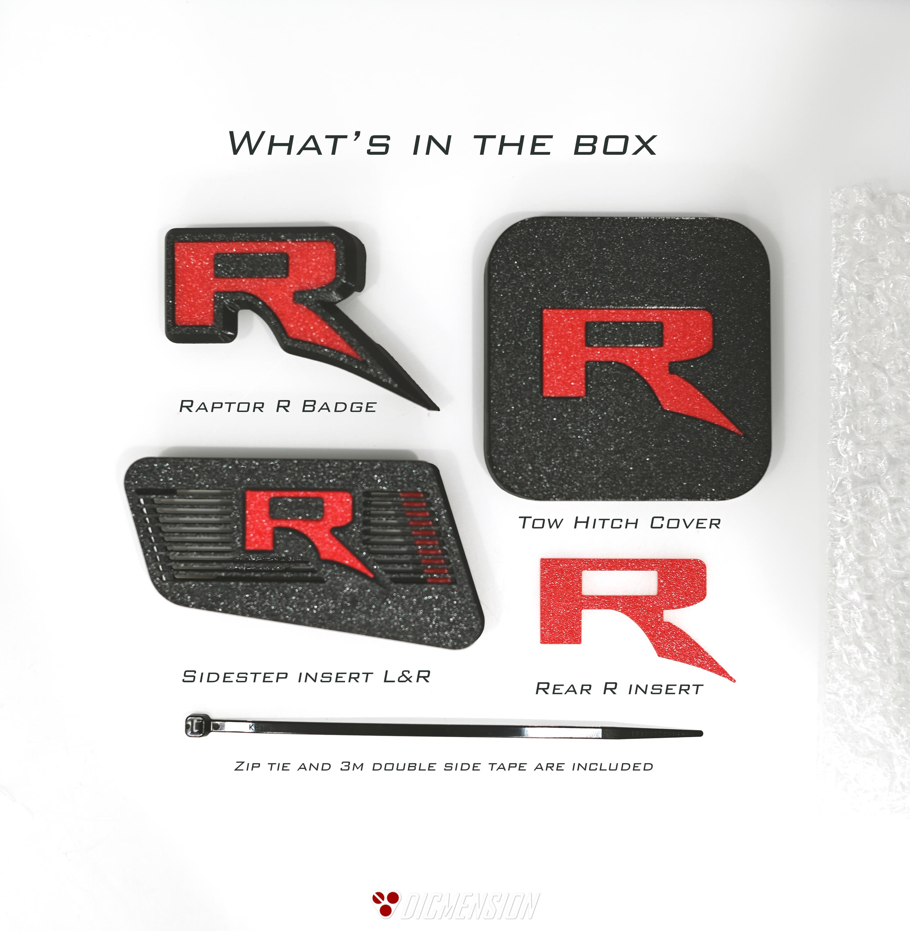Ford Ranger Raptor R Badges Ford Ranger Raptor Badges Combo Set With Tow Cover - Etsy
