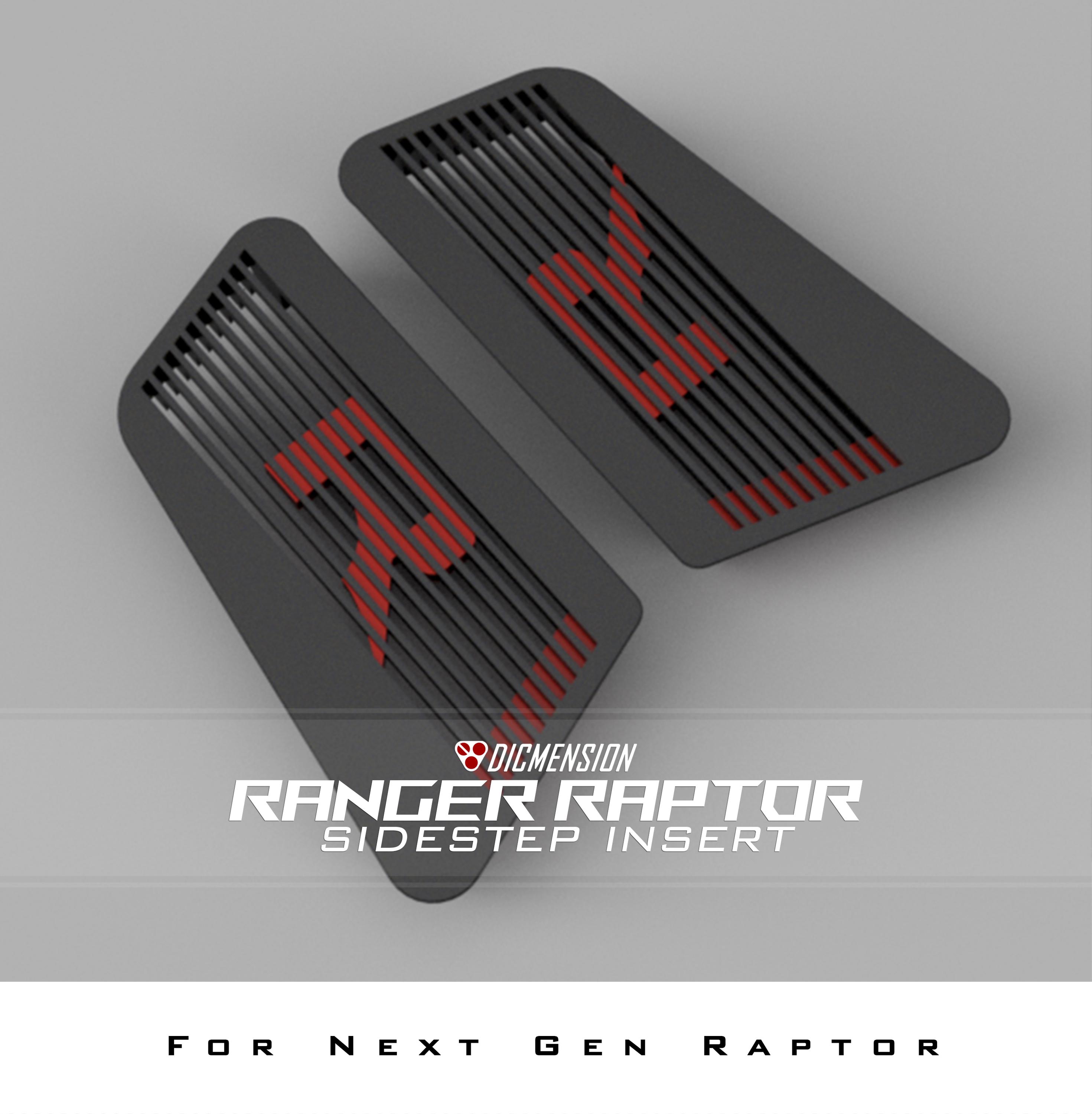 Ford Next-gen Ranger Raptor Side Step Insert (hidden-r Style) - Etsy