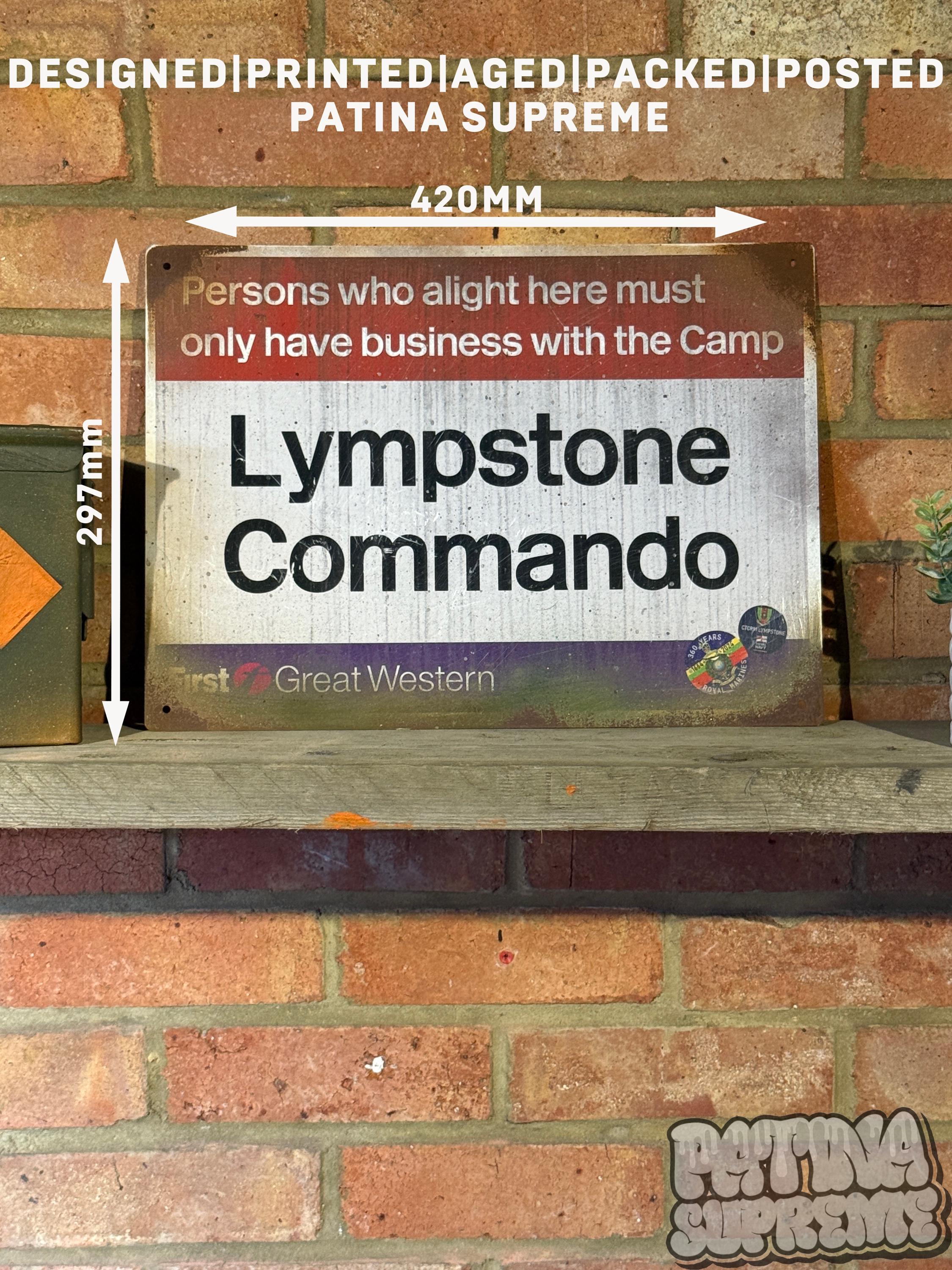 Commando Building Sign Lympstone Commando Metal Sign: Real Rust, Royal Marines Wall Art - Etsy UK