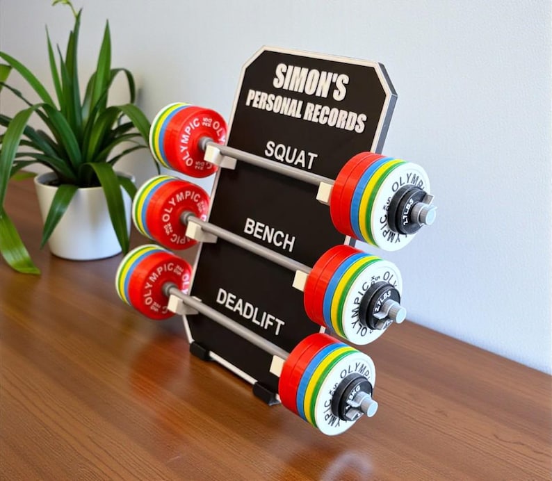 Fitness Powerlifting PR Personal Record tracker complete set image 1