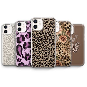 Custodia per telefono con stampa leopardata, modello ghepardo, per iPhone 16, 15, 14, 13, 12, 11 Plus, Pro Max, Mini, Samsung S25, S24 +, Fe Ultra, Pixel 9, 8, A, Pro XL