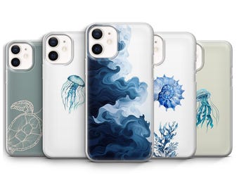 Ocean Jellyfish Phone Case: Sea Animal Design, Protective TPU Gel