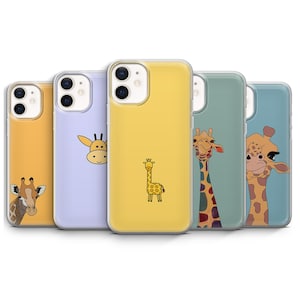 Giraffe Phone Case Cute Zoo Animal Cover for iPhone 17 16 15 14 13 12 11 Plus Pro Max Mini, Samsung S25 S24 Fe Ultra Pixel 10 9 8 7 6 Pro XL