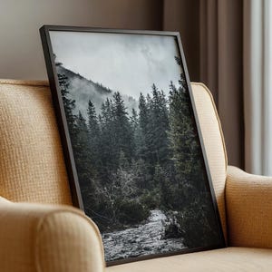 Forest River Photography Print: Serene Landscape Wall Art (Digital Download)