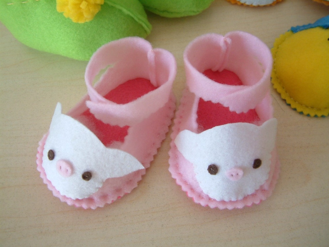4 Felt Baby Shoe Sewing Patterns for 10H031234 Etsy